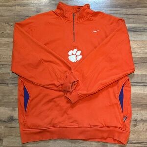 Y2K Nike Team Clemson Quarter Zip Sweatshirt
